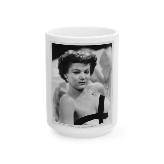 Joan Taylor #24 (Vintage Female Icon) White Coffee Mug 15oz - Go Mug Yourself
