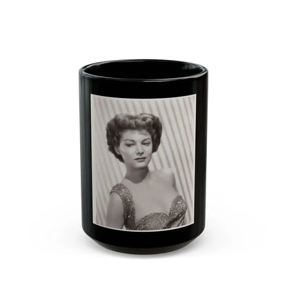 Joan Taylor #25 (Vintage Female Icon) Black Coffee Mug 15oz - Go Mug Yourself