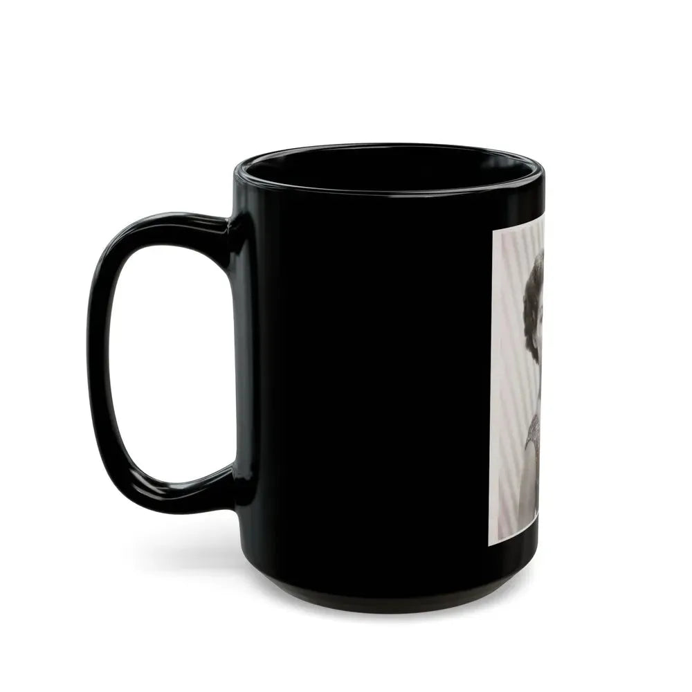 Joan Taylor #25 (Vintage Female Icon) Black Coffee Mug - Go Mug Yourself