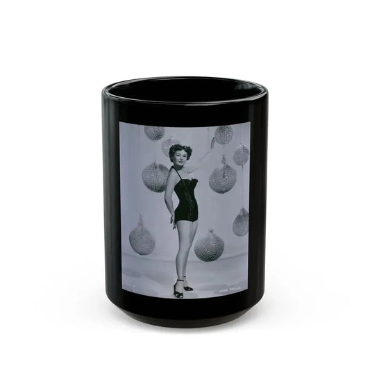 Joan Taylor #28 (Vintage Female Icon) Black Coffee Mug 15oz - Go Mug Yourself