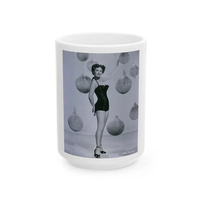 Joan Taylor #28 (Vintage Female Icon) White Coffee Mug 15oz - Go Mug Yourself