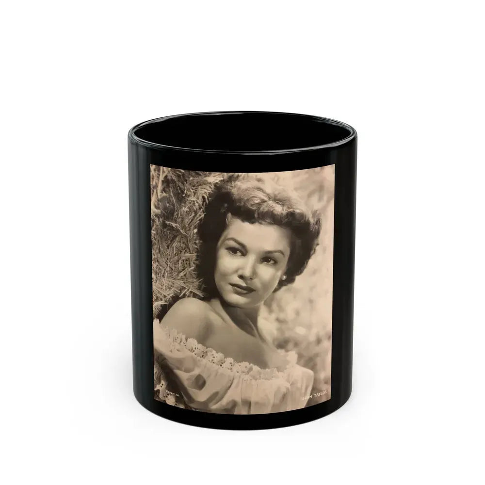 Joan Taylor #29 (Vintage Female Icon) Black Coffee Mug 11oz - Go Mug Yourself