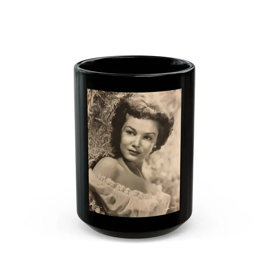 Joan Taylor #29 (Vintage Female Icon) Black Coffee Mug 15oz - Go Mug Yourself