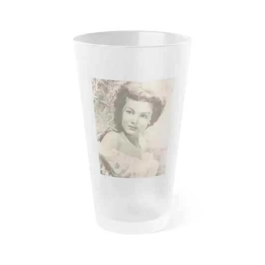 Joan Taylor #29 (Vintage Female Icon) Frosted Pint Glass 16oz 16oz Frosted - Go Mug Yourself