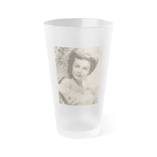 Joan Taylor #29 (Vintage Female Icon) Frosted Pint Glass 16oz 16oz Frosted - Go Mug Yourself