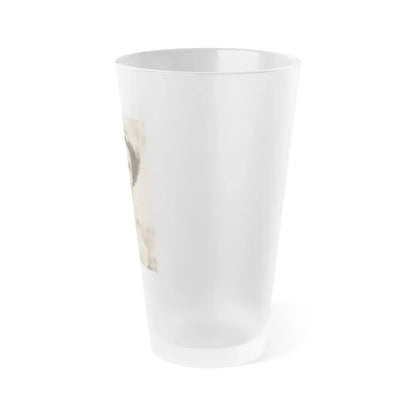 Joan Taylor #29 (Vintage Female Icon) Frosted Pint Glass 16oz - Go Mug Yourself