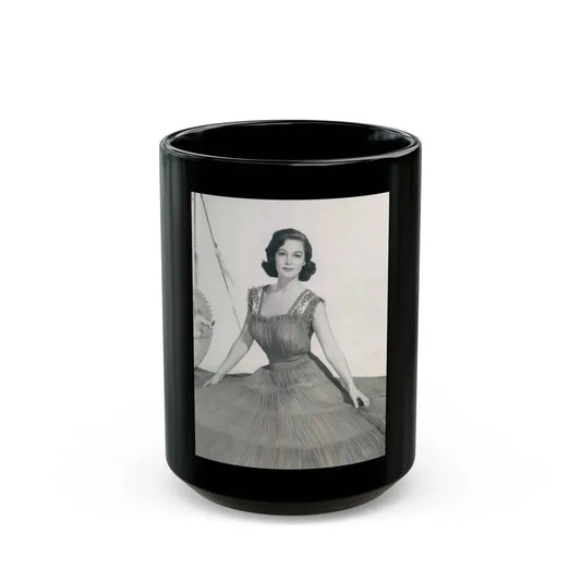 Joan Taylor #32 (Vintage Female Icon) Black Coffee Mug 15oz - Go Mug Yourself