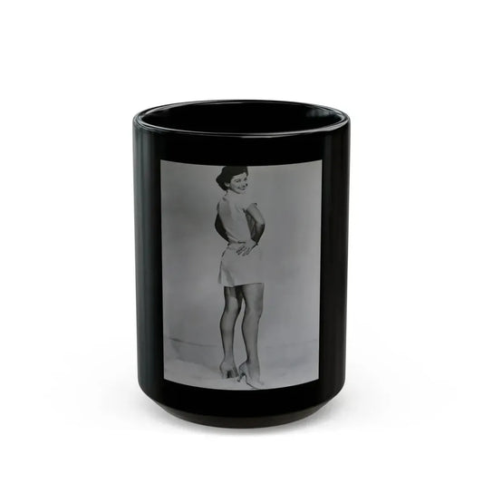 Joan Taylor #57 (Vintage Female Icon) Black Coffee Mug 15oz - Go Mug Yourself