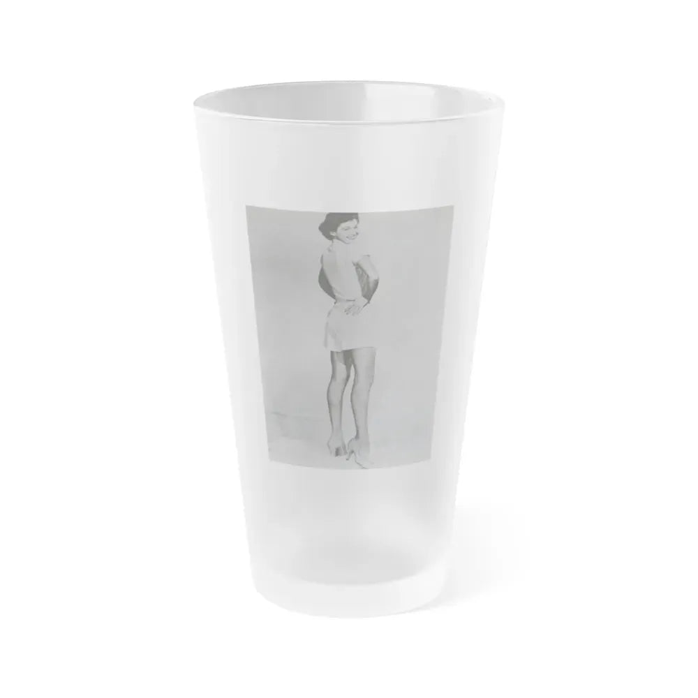 Joan Taylor #57 (Vintage Female Icon) Frosted Pint Glass 16oz 16oz Frosted - Go Mug Yourself