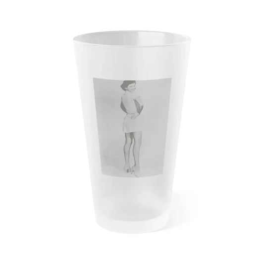 Joan Taylor #57 (Vintage Female Icon) Frosted Pint Glass 16oz 16oz Frosted - Go Mug Yourself