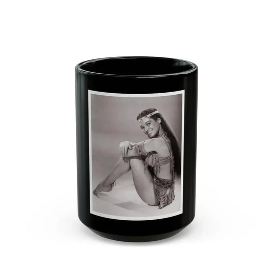 Joan Taylor #64 (Vintage Female Icon) Black Coffee Mug 15oz - Go Mug Yourself