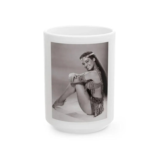Joan Taylor #64 (Vintage Female Icon) White Coffee Mug 15oz - Go Mug Yourself