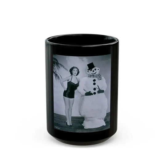 Joan Taylor #67 (Vintage Female Icon) Black Coffee Mug 15oz - Go Mug Yourself