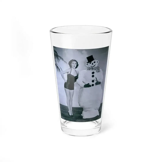 Joan Taylor #67 (Vintage Female Icon) Pint Glass 16oz 16oz - Go Mug Yourself