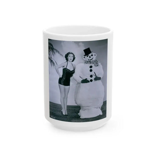 Joan Taylor #67 (Vintage Female Icon) White Coffee Mug 15oz - Go Mug Yourself