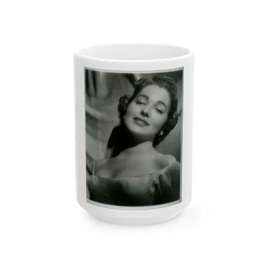 Joan Weldon #01 (Vintage Female Icon) White Coffee Mug 15oz - Go Mug Yourself