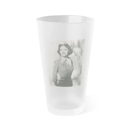 Joan Weldon #14 (Vintage Female Icon) Frosted Pint Glass 16oz 16oz Frosted - Go Mug Yourself