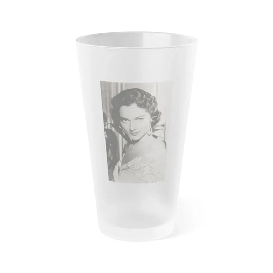 Joan Weldon #18 (Vintage Female Icon) Frosted Pint Glass 16oz 16oz Frosted - Go Mug Yourself