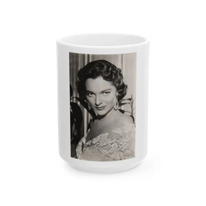 Joan Weldon #18 (Vintage Female Icon) White Coffee Mug 15oz - Go Mug Yourself