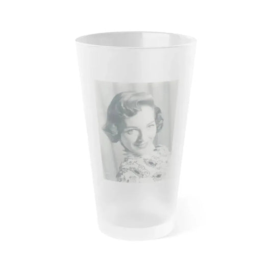 Joan Weldon #19 (Vintage Female Icon) Frosted Pint Glass 16oz 16oz Frosted - Go Mug Yourself