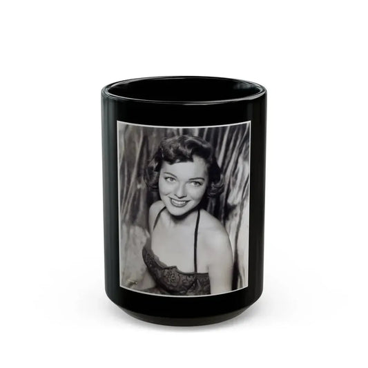 Joan Weldon #20 (Vintage Female Icon) Black Coffee Mug 15oz - Go Mug Yourself