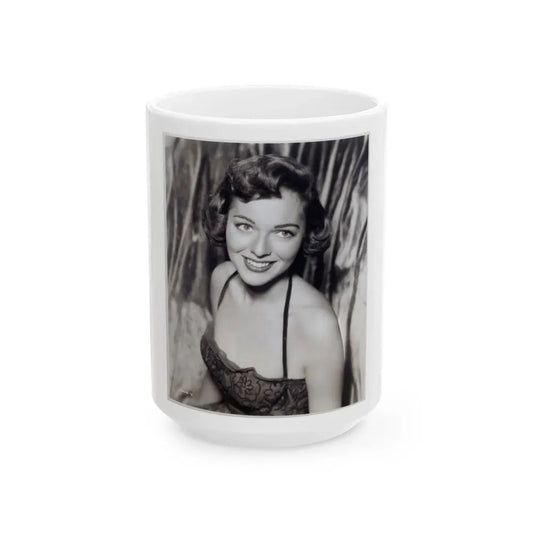 Joan Weldon #20 (Vintage Female Icon) White Coffee Mug 15oz - Go Mug Yourself