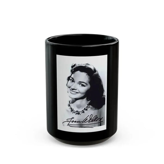 Joan Weldon #21 1 (Vintage Female Icon) Black Coffee Mug 15oz - Go Mug Yourself