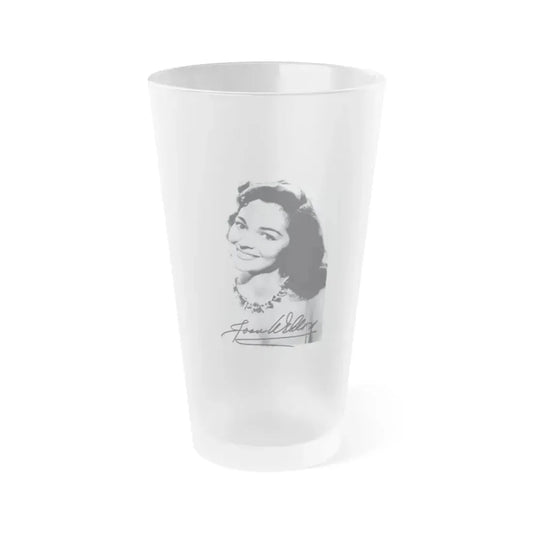 Joan Weldon #21 1 (Vintage Female Icon) Frosted Pint Glass 16oz 16oz Frosted - Go Mug Yourself