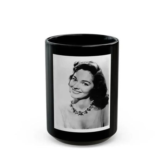 Joan Weldon #21 (Vintage Female Icon) Black Coffee Mug 15oz - Go Mug Yourself