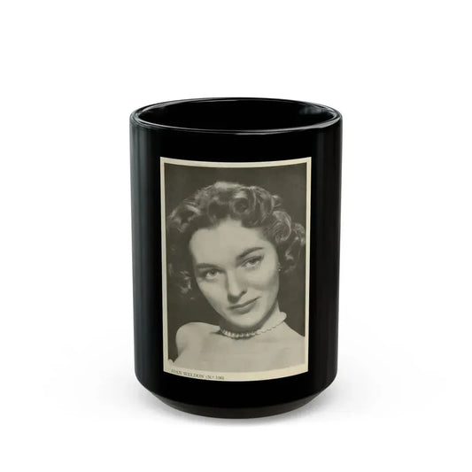 Joan Weldon #23 (Vintage Female Icon) Black Coffee Mug 15oz - Go Mug Yourself