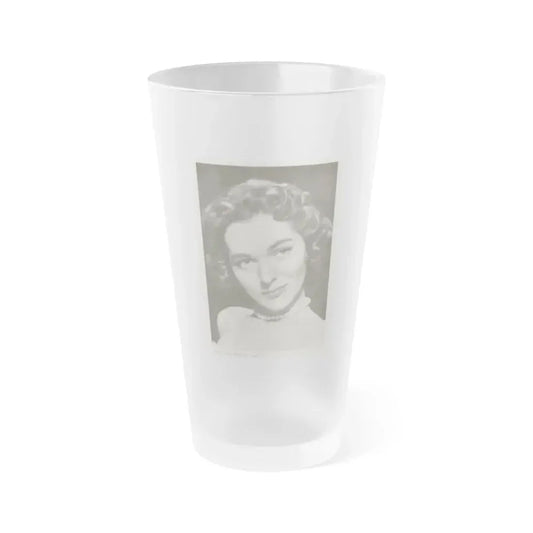 Joan Weldon #23 (Vintage Female Icon) Frosted Pint Glass 16oz 16oz Frosted - Go Mug Yourself