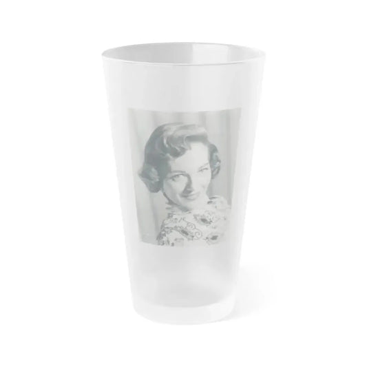 Joan Weldon #25 (Vintage Female Icon) Frosted Pint Glass 16oz 16oz Frosted - Go Mug Yourself