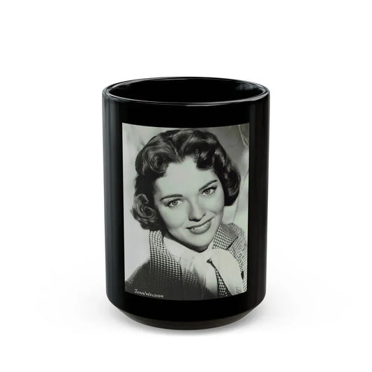 Joan Weldon #26 (Vintage Female Icon) Black Coffee Mug 15oz - Go Mug Yourself