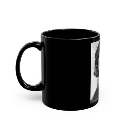 Joan Weldon #26 (Vintage Female Icon) Black Coffee Mug - Go Mug Yourself