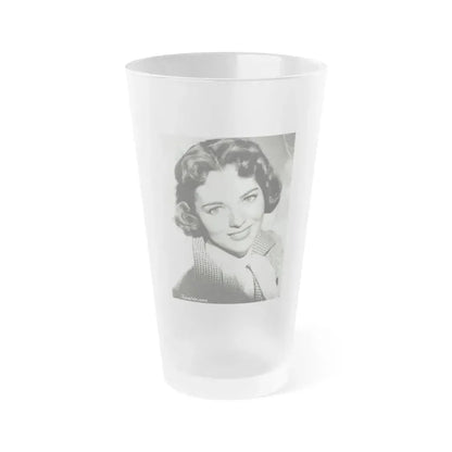 Joan Weldon #26 (Vintage Female Icon) Frosted Pint Glass 16oz 16oz Frosted - Go Mug Yourself