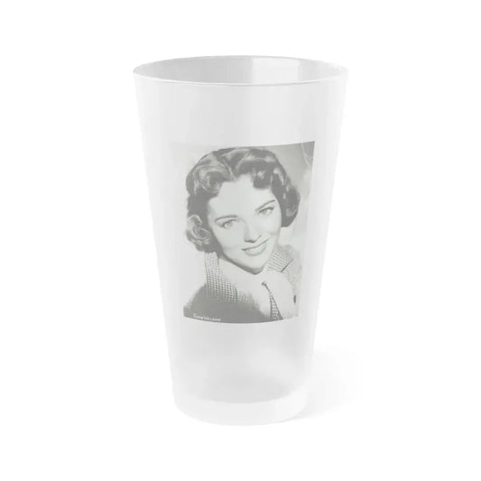 Joan Weldon #26 (Vintage Female Icon) Frosted Pint Glass 16oz 16oz Frosted - Go Mug Yourself