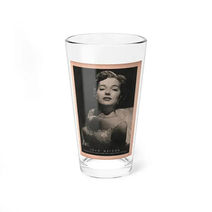 Joan Weldon #27 - 50's B&W 8.5x10.5 Era Mag. Glamour Photo (Vintage Female Icon) Pint Glass 16oz 16oz - Go Mug Yourself