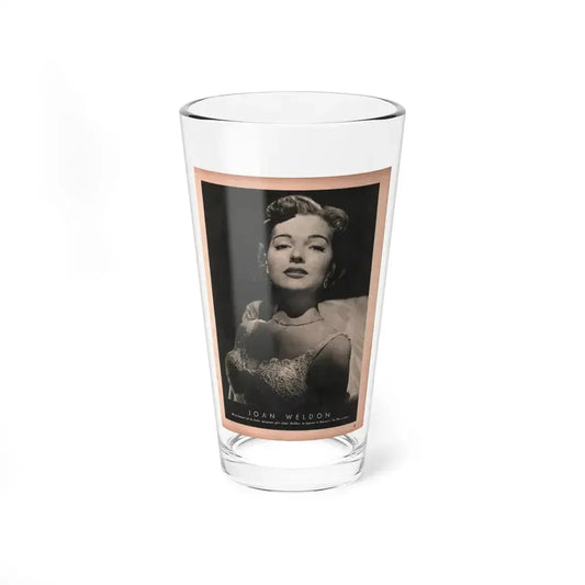 Joan Weldon #27 - 50's B&W 8.5x10.5 Era Mag. Glamour Photo (Vintage Female Icon) Pint Glass 16oz 16oz - Go Mug Yourself