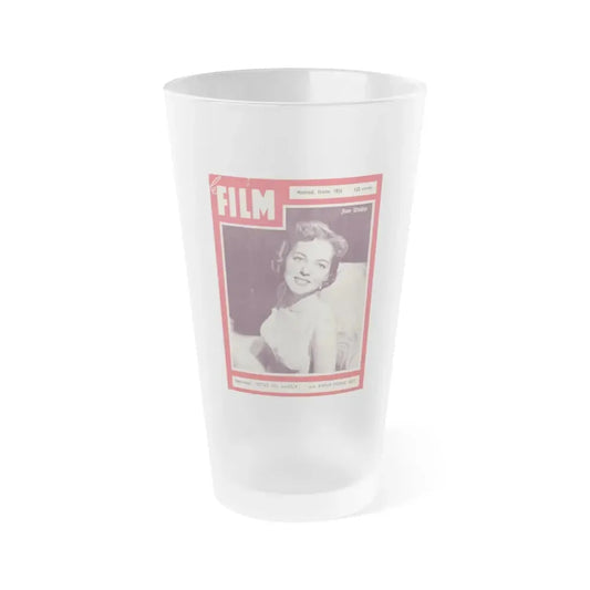 Joan Weldon #29 (Vintage Female Icon) Frosted Pint Glass 16oz 16oz Frosted - Go Mug Yourself