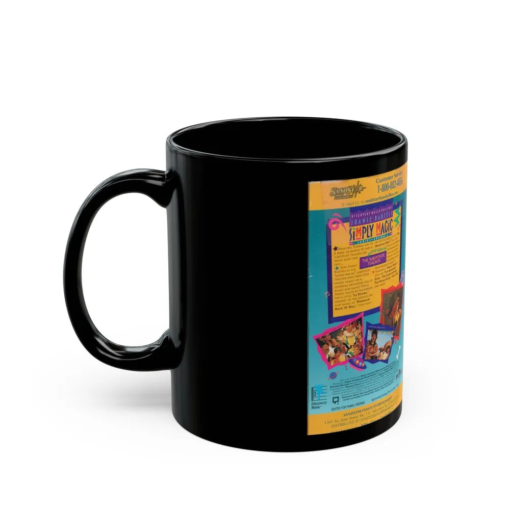 JOANIE BARTELS SIMPLY MAGIC THE SUBSTITUTE TEACHER (VHS COVER) - Black Coffee Mug-Go Mug Yourself