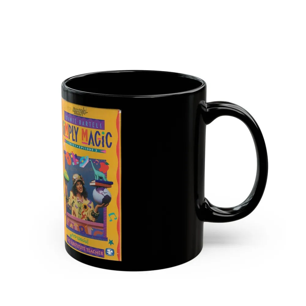 JOANIE BARTELS SIMPLY MAGIC THE SUBSTITUTE TEACHER (VHS COVER) - Black Coffee Mug-Go Mug Yourself