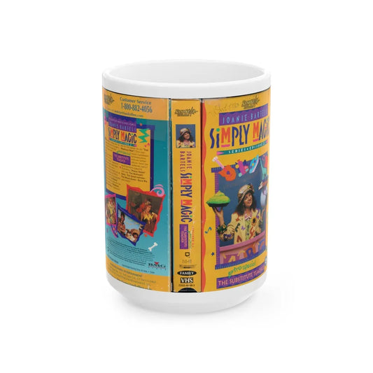 JOANIE BARTELS SIMPLY MAGIC THE SUBSTITUTE TEACHER (VHS COVER) - White Coffee Mug-15oz-Go Mug Yourself