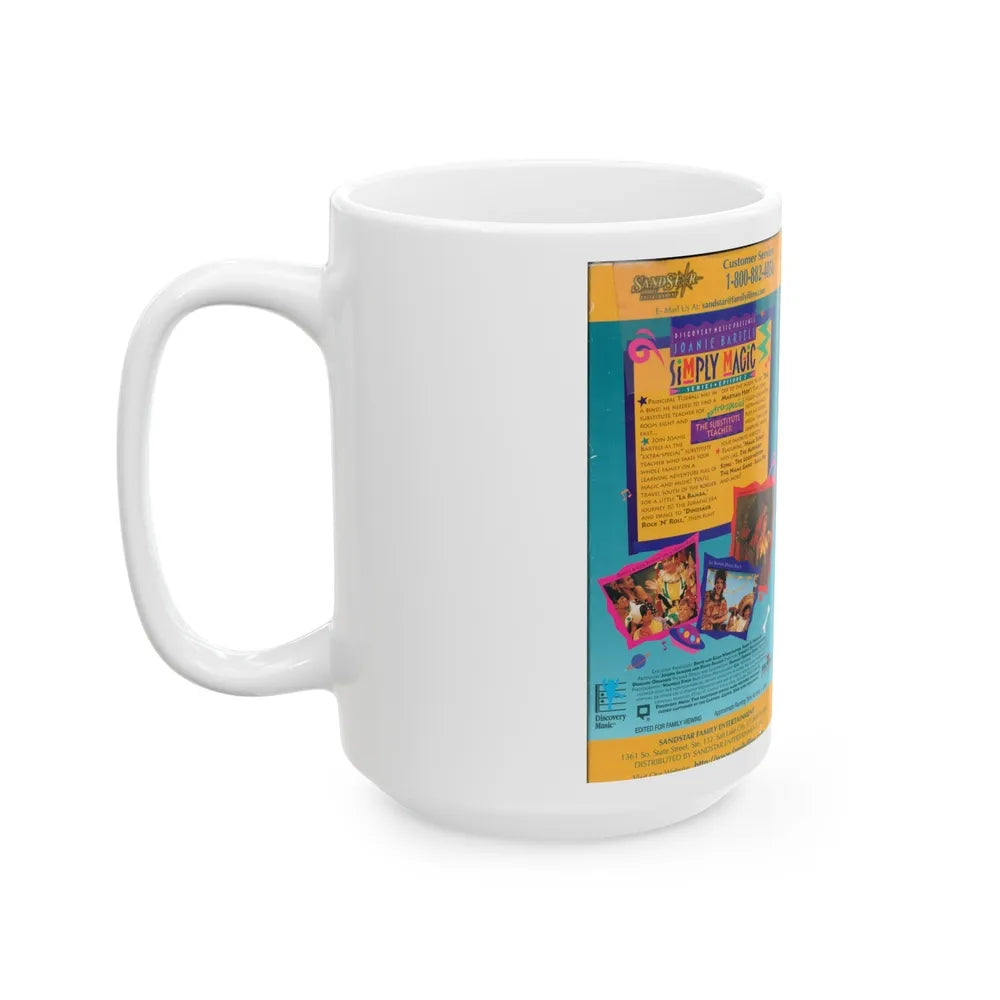 JOANIE BARTELS SIMPLY MAGIC THE SUBSTITUTE TEACHER (VHS COVER) - White Coffee Mug-Go Mug Yourself