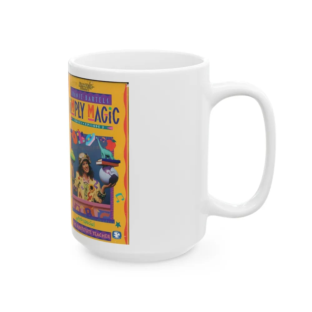 JOANIE BARTELS SIMPLY MAGIC THE SUBSTITUTE TEACHER (VHS COVER) - White Coffee Mug-Go Mug Yourself