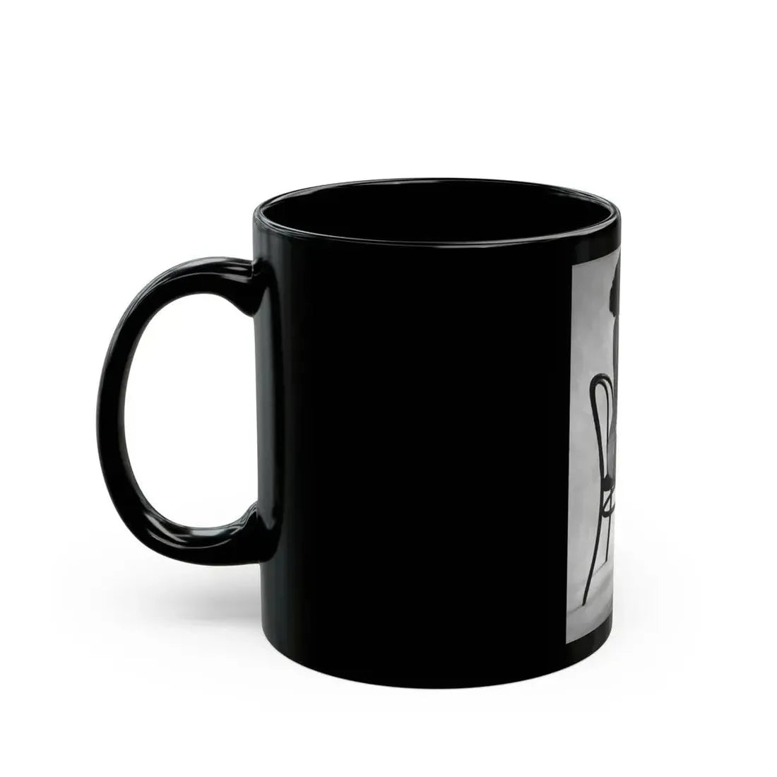 Joanne Arnold #04 - Topless (Vintage Female Icon) Black Coffee Mug - Go Mug Yourself