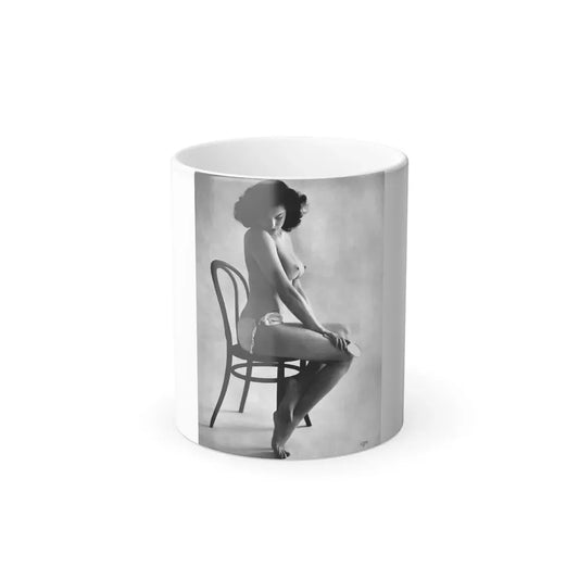 Joanne Arnold #04 - Topless (Vintage Female Icon) Color Changing Coffee Mug 11oz - Go Mug Yourself