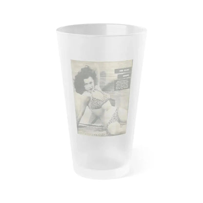 Joanne Arnold #09 (Vintage Female Icon) Frosted Pint Glass 16oz 16oz Frosted - Go Mug Yourself