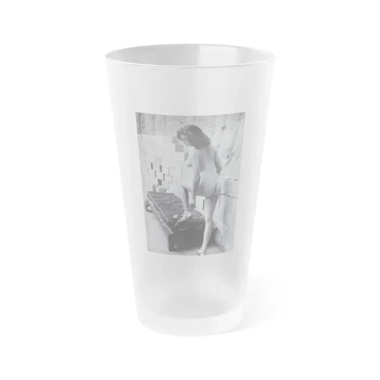 Joanne Arnold #10 (Vintage Female Icon) Frosted Pint Glass 16oz 16oz Frosted - Go Mug Yourself
