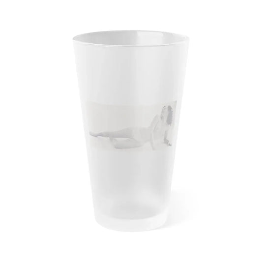 Joanne Arnold #104 (Vintage Female Icon) Frosted Pint Glass 16oz 16oz Frosted - Go Mug Yourself