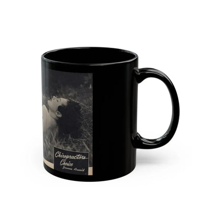 Joanne Arnold #108 - Pages 3 & 4 of 4 with 2 B&W Photos & Headline from Famous Models Mag. Sept.-Oct. '51 (Vintage Female Icon) Black Coffee Mug - Go Mug Yourself